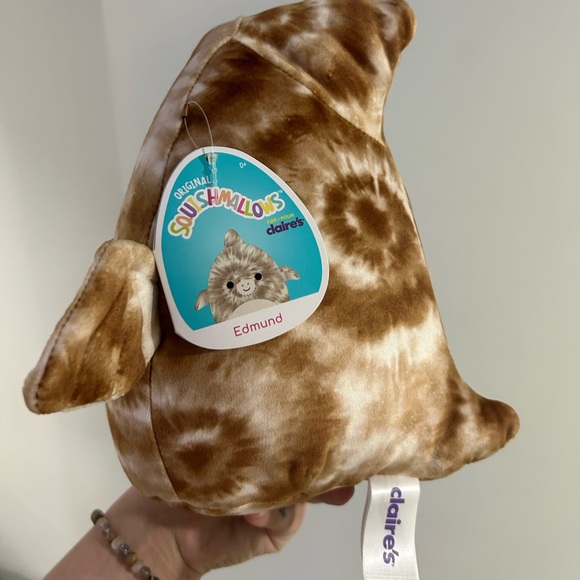 NWT Squishmallows Edmund the Pterodactyl Claire’s Exclusive 8” Plush - Picture 2 of 3